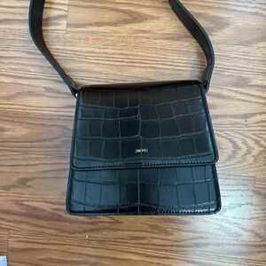 JW PEI The Fae Top Handle Bag - Black Croc
